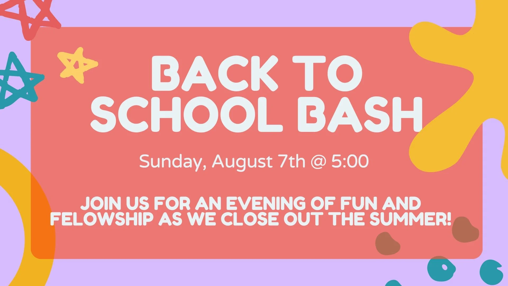 Back to School Bash!