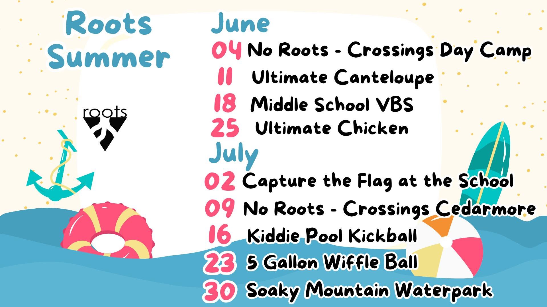 Roots Summer is in full swing! What are you most looking forward to?