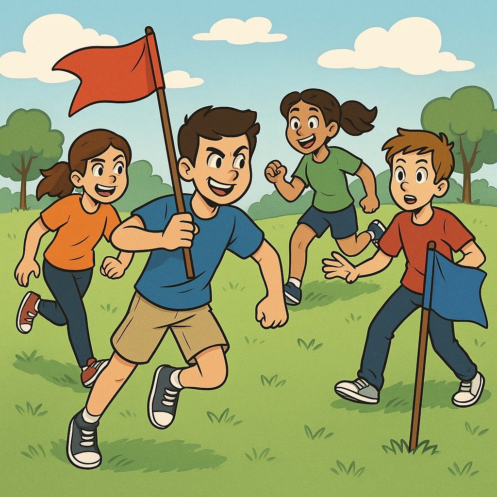 We're playing Capture the Flag at the big field tomorrow night! Meet in the student room. Can't wait to see you at 6:30!