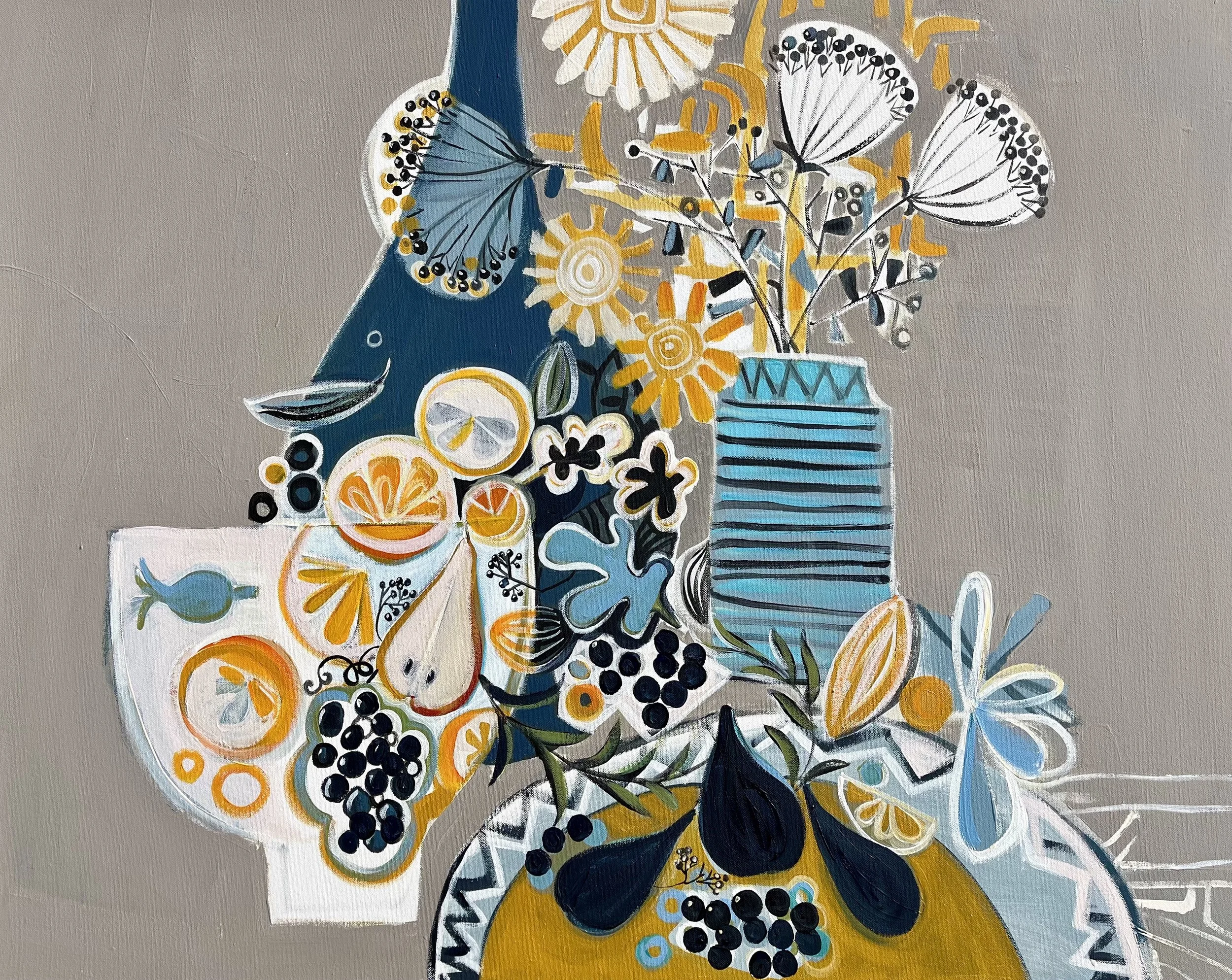 three figs on a plate acrylic on canvas 75x90cm .jpg