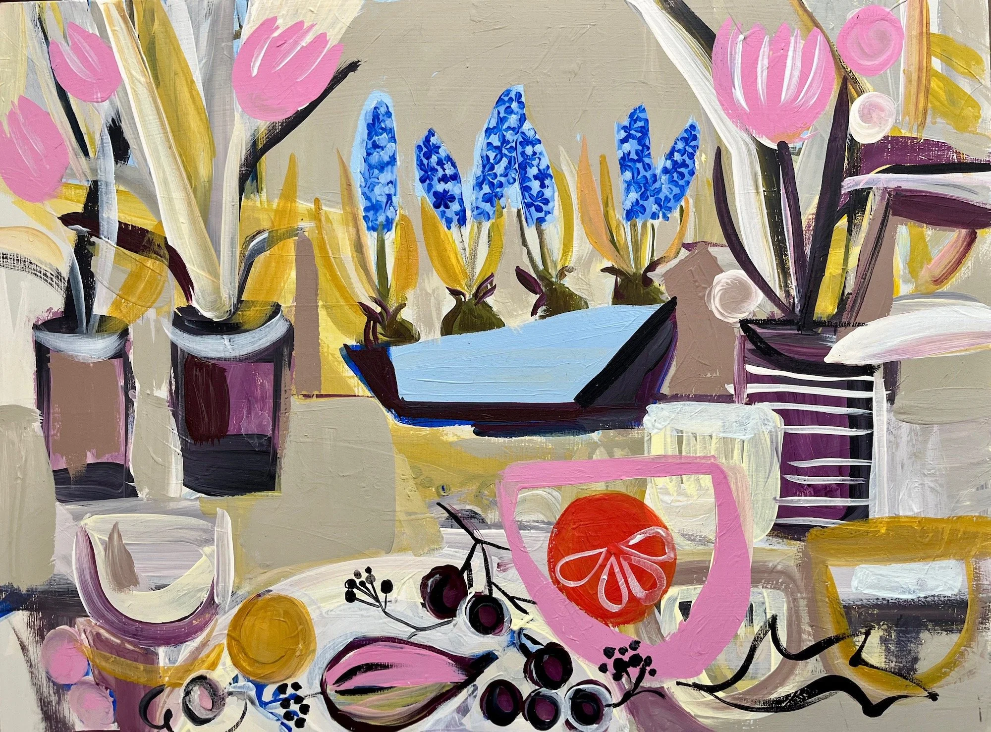 Bowl of hyacinths acrylic on board 30x40cm .jpg