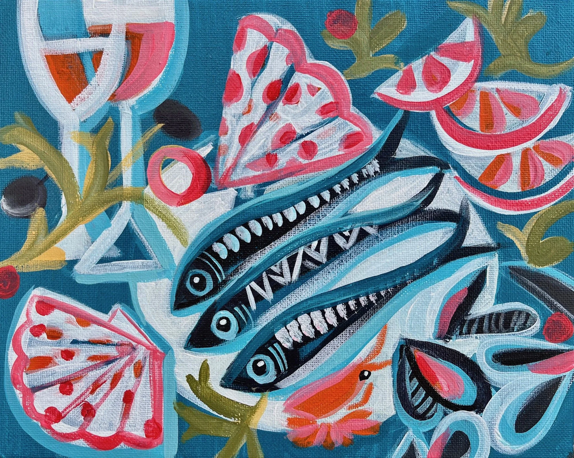 Tapas Trio acrylic on canvas 20x25cm .jpg