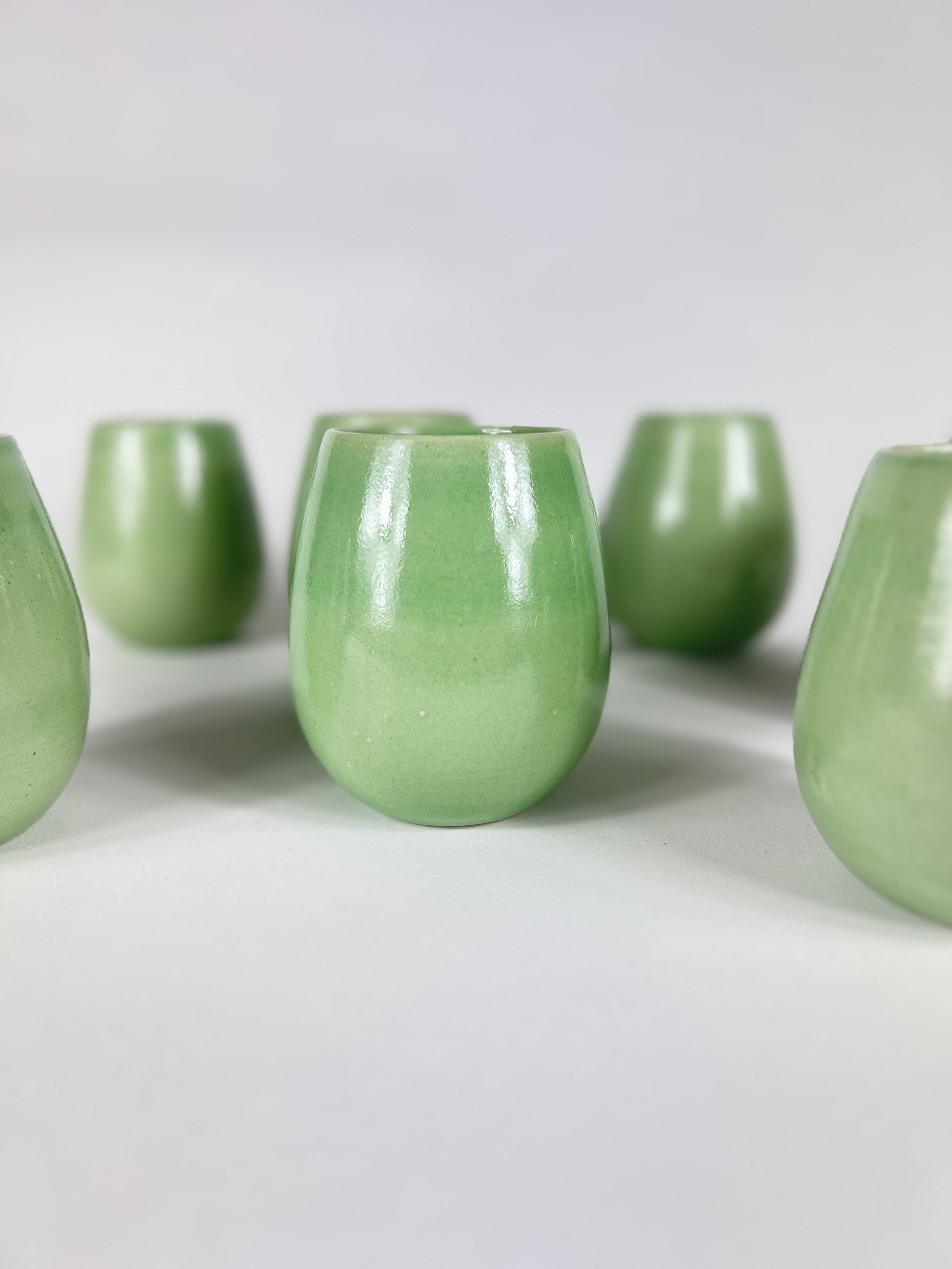 Mini Vase en Céramique Émeraude