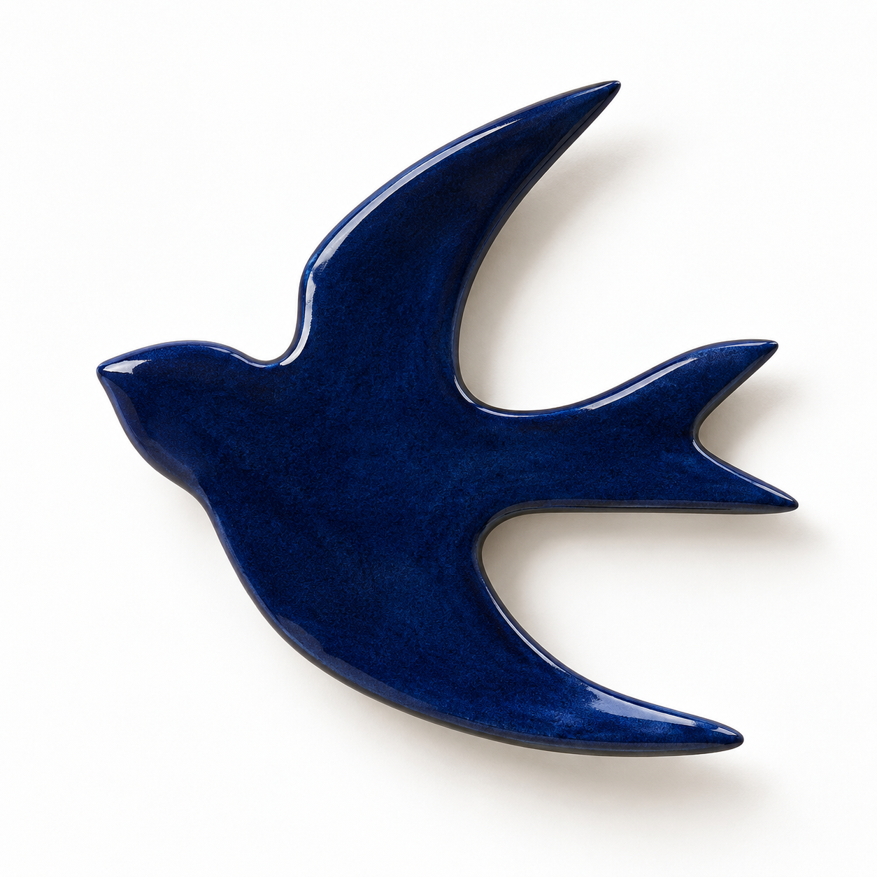 Hirondelle décorative en céramique bleu cobalt.png