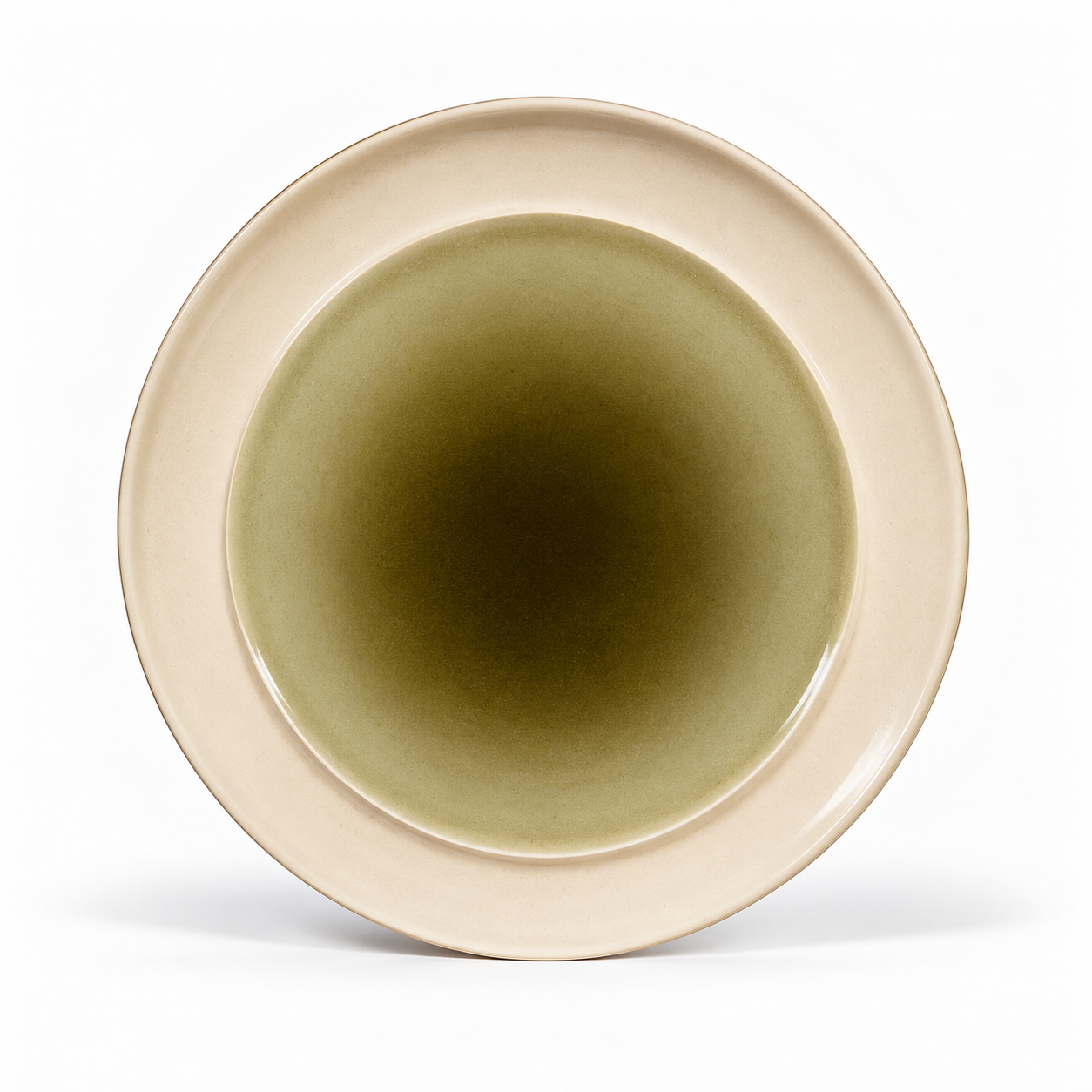 Grande assiette abysse verte