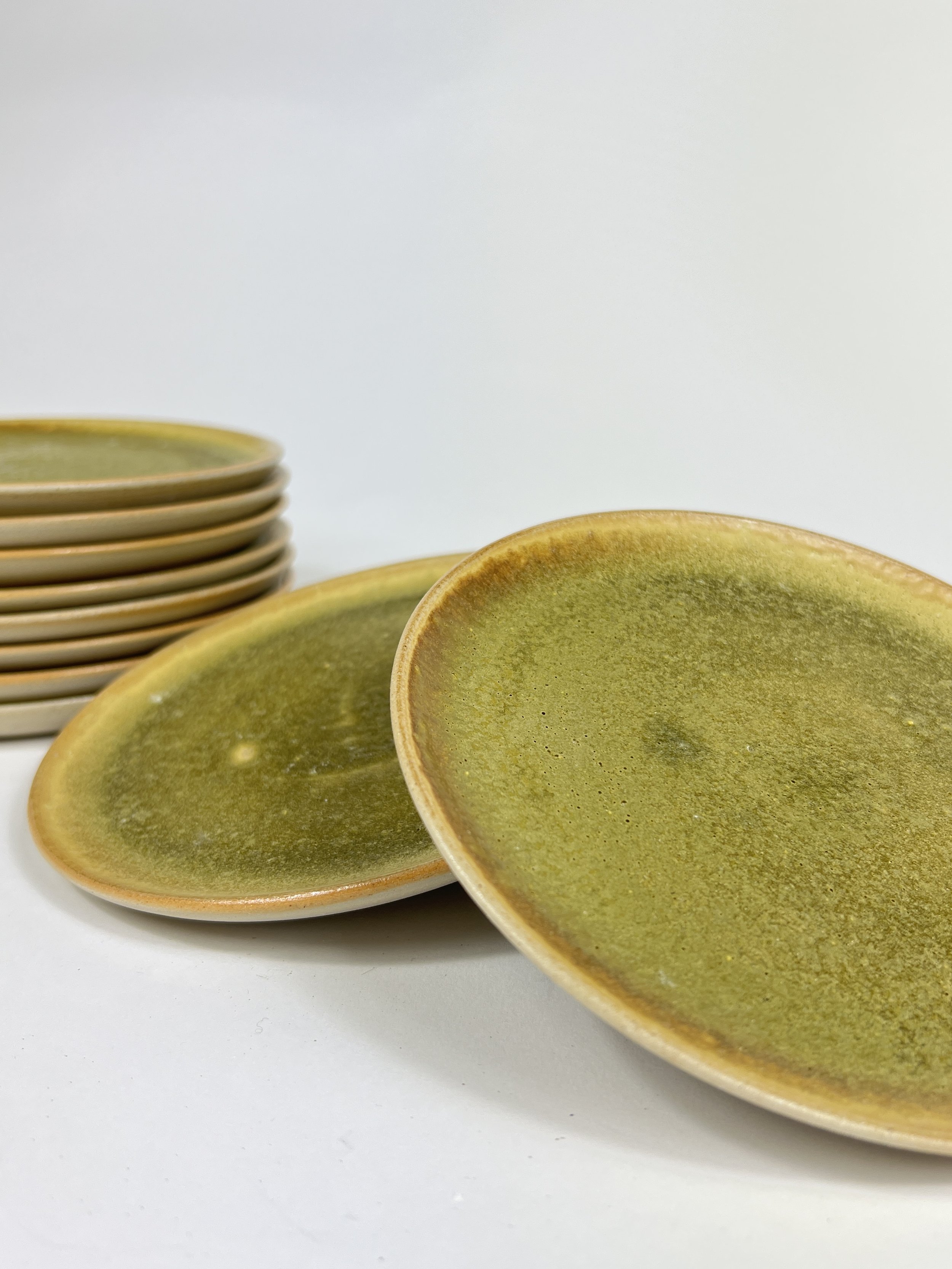 Mini assiette vert mousse