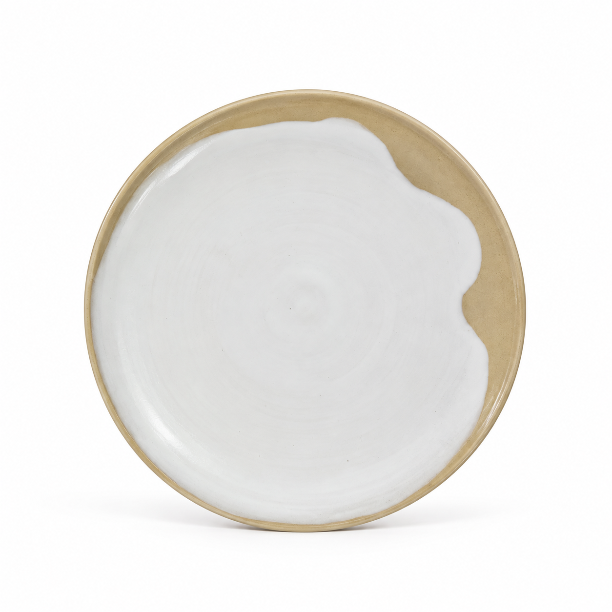 Grande assiette plate blanche