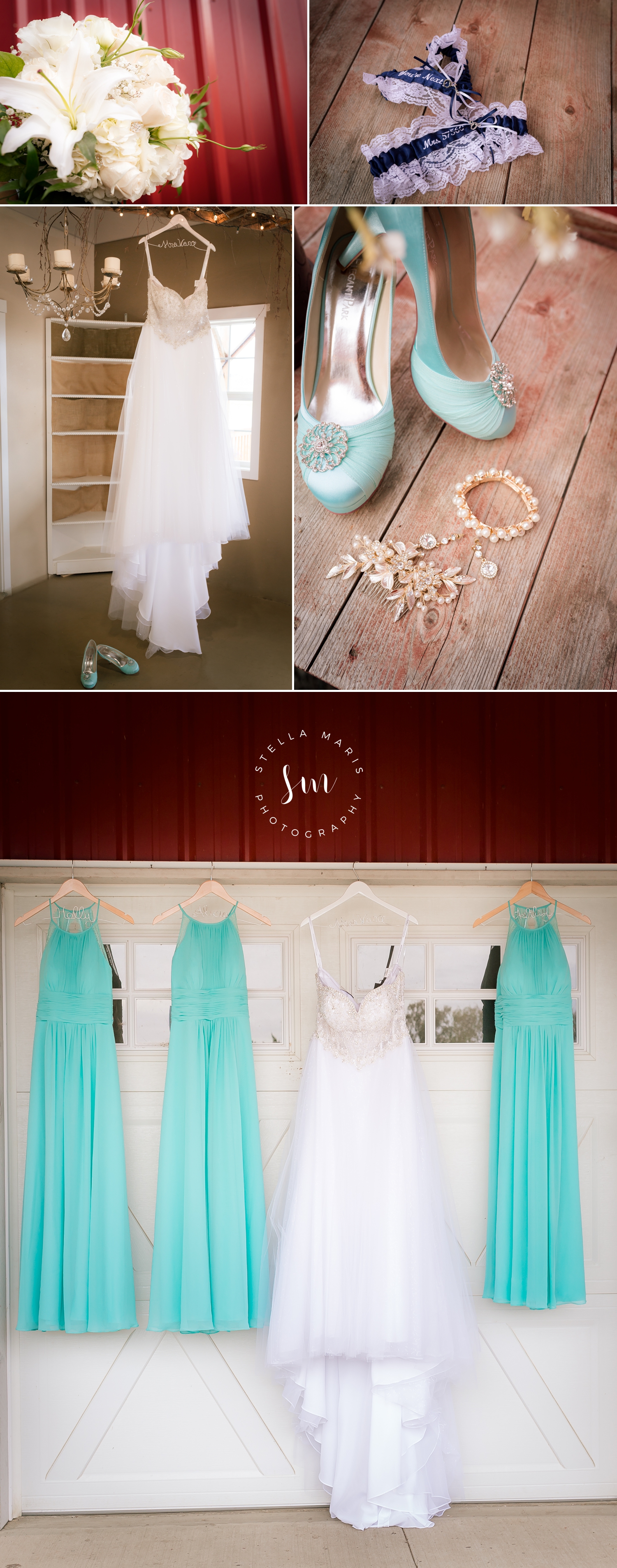 Portland Oregon Bride Dress, Shoes and garter