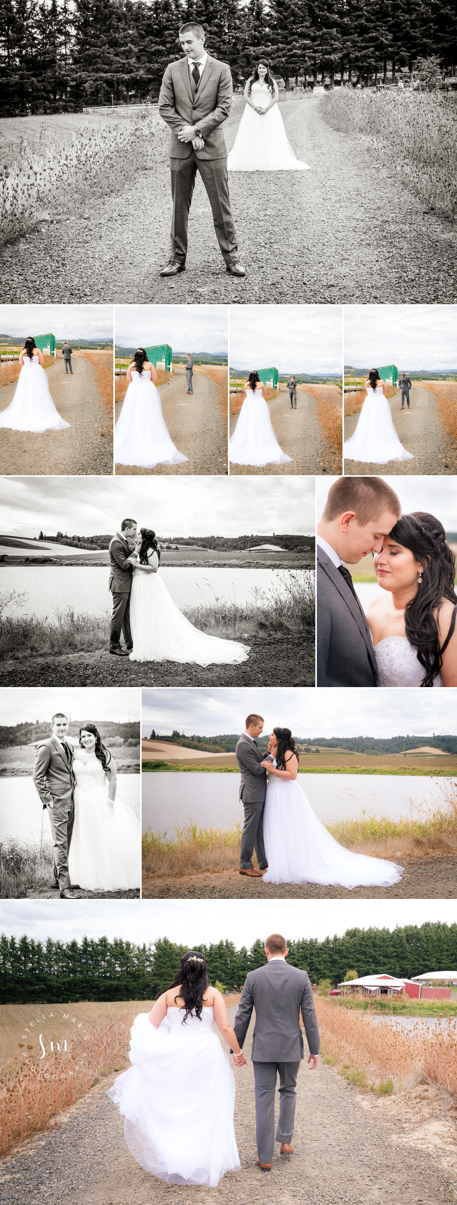 Bride and Groom have a quite moment
