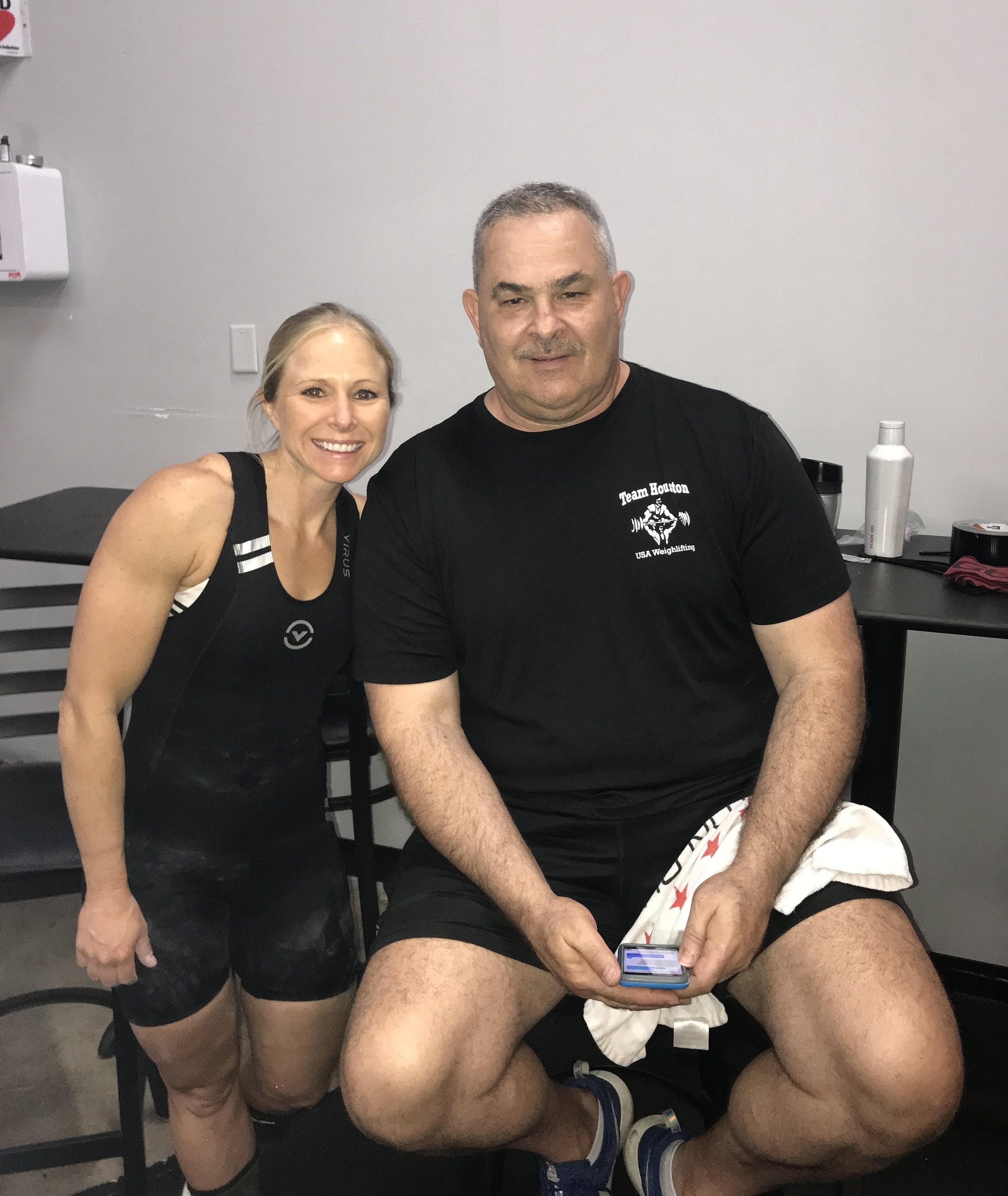 Kara &amp; Tim Swords&nbsp; at the Houston Weightlifting Championships
