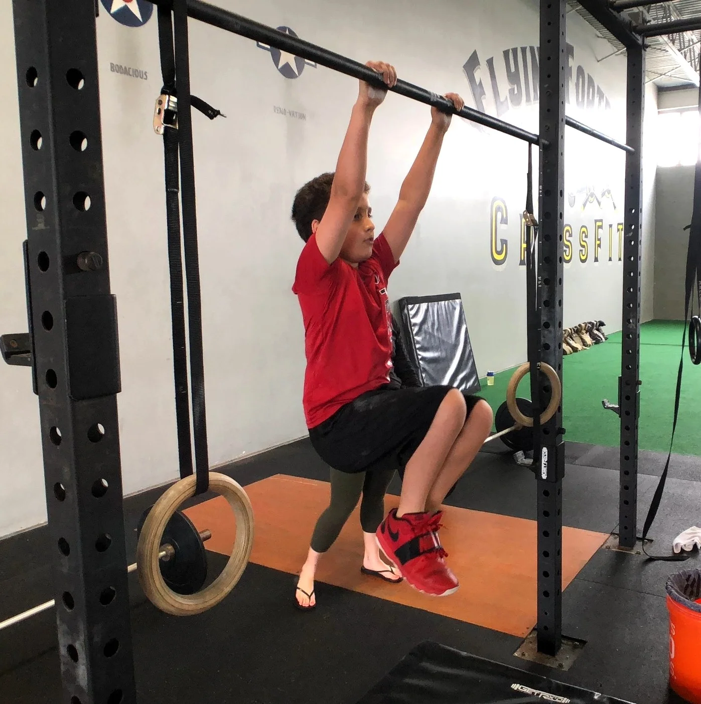One of our CrossFit kids doing 19.2!