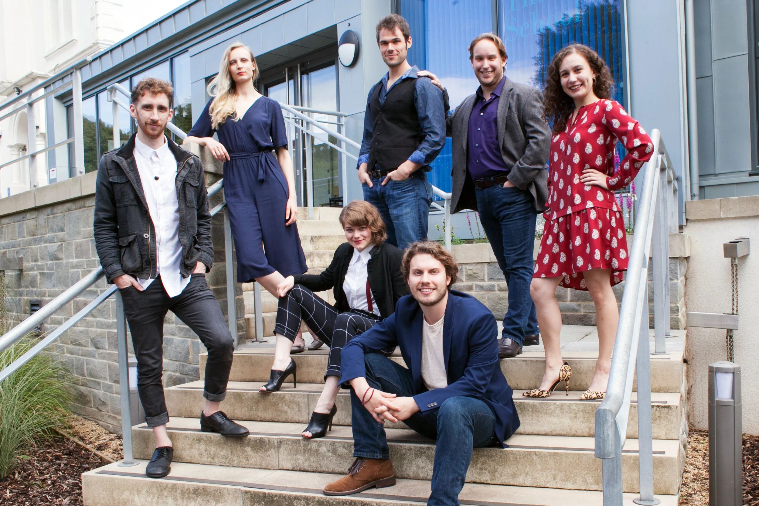 International MA in Professional Acting, Class of 2017 - Members of NYC ShowcasePictured (from left to right): Patrick McCann, Leah Magdalen, Chris Mudd, Taylor Marie Rasmussen, Samuel Taylor, Miles Purinton, and Stephanie Litchfield (me!)Photo Cred…
