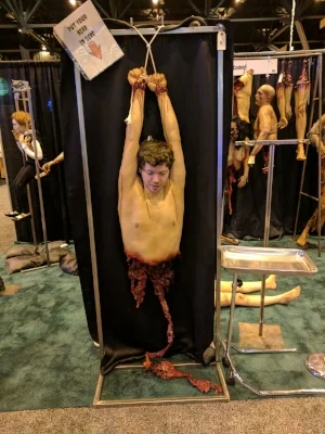 It was a tough day at Transworld for Iain - Transworld Halloween &amp; Attractions Show 2017