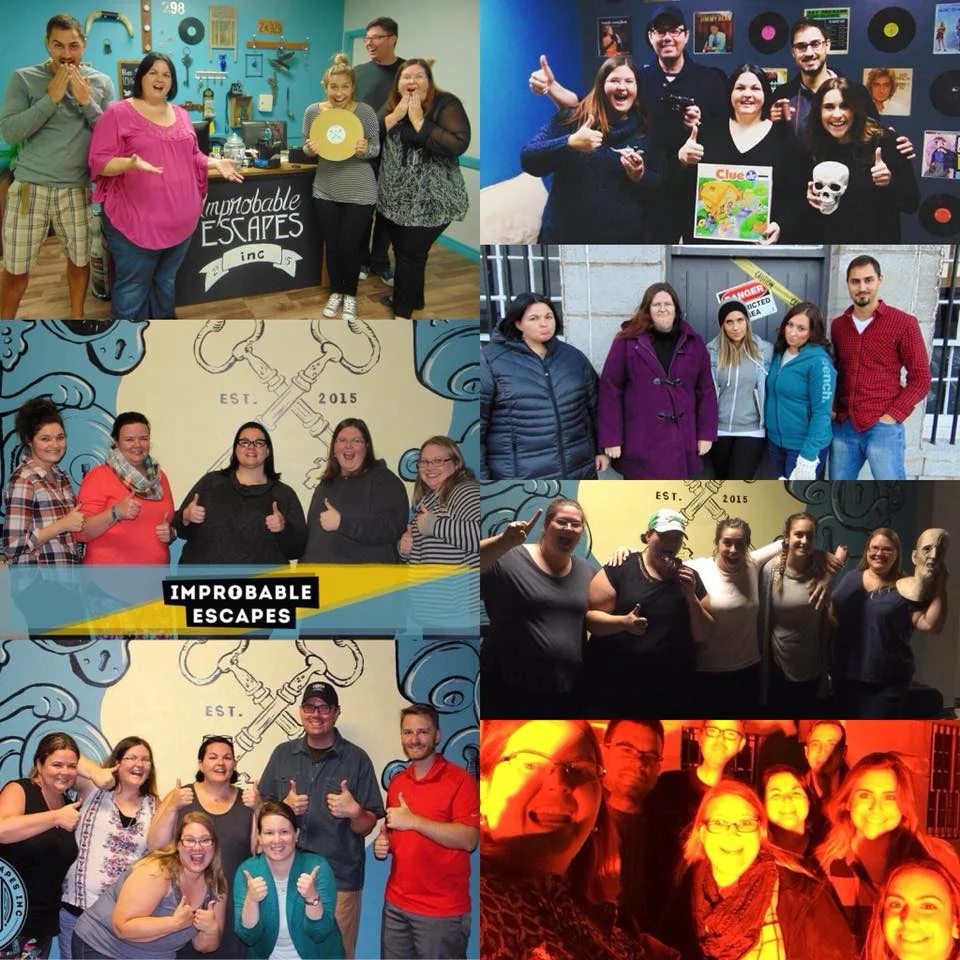 This team,&nbsp;  The Master Keys  , has played so many games with us! Here is a compilation of their team photos, ranging from our first location at 298 Bagot Street, to Fort Henry National Historic Site, and to our current location at 303 Bagot Street Suite 16B! Credit: Jodi Amanda O'Sullivan