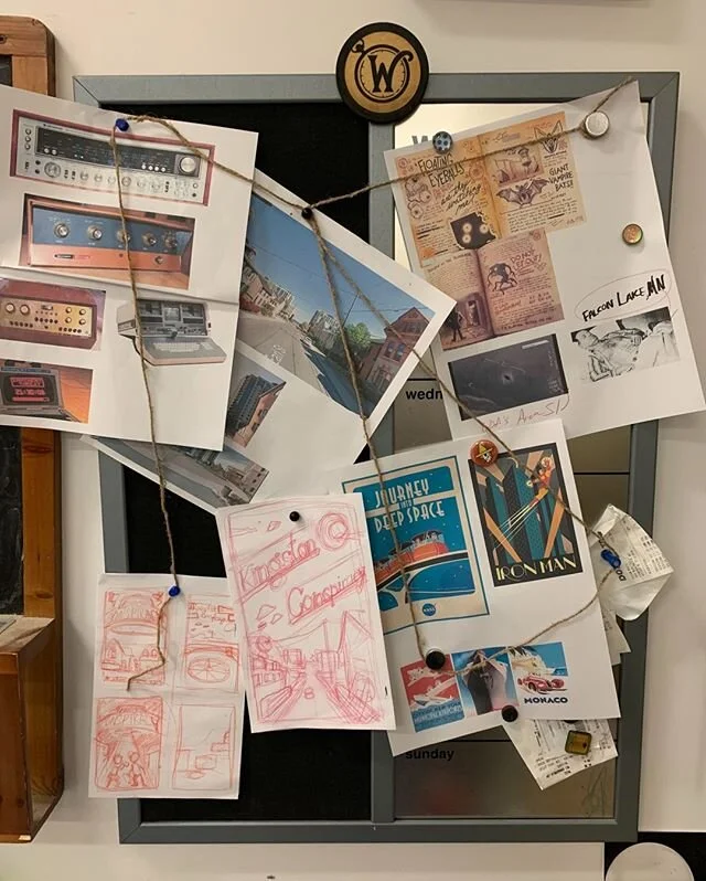 At the beginning of the year, our team was working on rebranding Improbable Escapes to Improbable Escapes HQ! 
And then of course... we were hit with temporary closures due to COVID. Although it put a pause on our ability to properly rebrand, it was for the best. We're able to take more time to develop this change and create a stronger visual piece with it. 
You'll see parts of this new branding unveiled with our upcoming game, Kingston Conspiracy, which launches within the next few weeks! 
Here's a behind the scenes picture from Kevin working on this new game. 
#kingston #ygk #shoplocal #supportlocal #escaperooms #escaperoom #improbableescapes #outdooradventure #design #art #illustration #graphicdesigner #branding #graphic #designer #photoshop #digitalart #creative #artwork #illustrator @downtownkingston @kingstoncanada @southeast.ontario