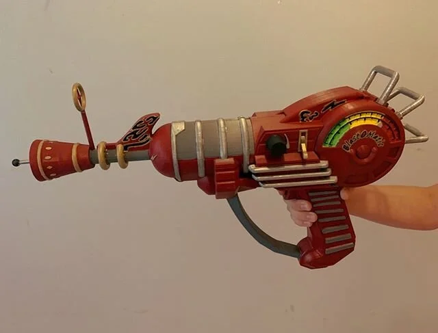 Our team builds almost everything in our games completely from scratch. 
Here's a prop alien weapon for an alien photoshoot we had yesterday, which was 3D printed and painted by Adam (one of our game developer)'s sons!

How neat is this?! #setdesign #art #theatre #productiondesign #photographer #3dprint #dmodel #design #diy #dmodeling #dart #ddesign #escaperoom #gamedeveloper #gamedev #gamedevelopment #d #indiegame #indiegamedev #game #games #escaperoom #kingstoncanada #ygk #kingstonontario #visitkingston #downtownkingston @downtownkingston