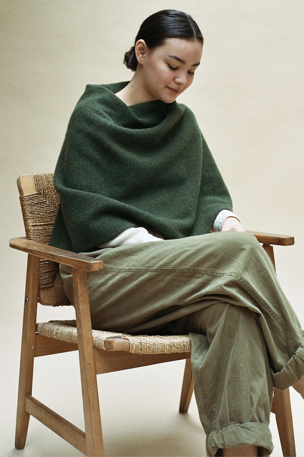 Round Long Poncho — Cecilie Telle