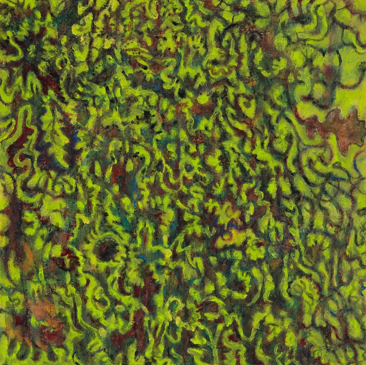 Adorn, 2025/6, oil on wood panel, 20 x 20 cm