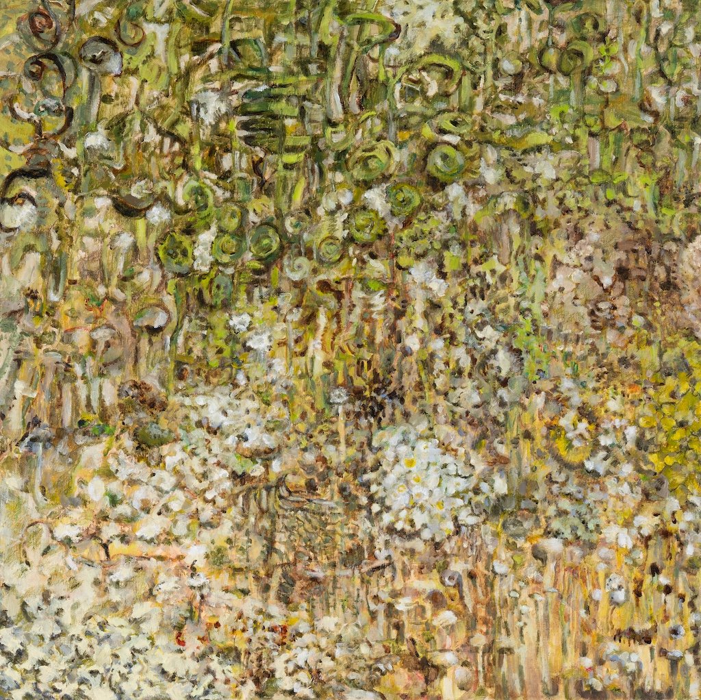 One Thing Grows from Another, 2026, oil on wood panel, 40 x 40 cm