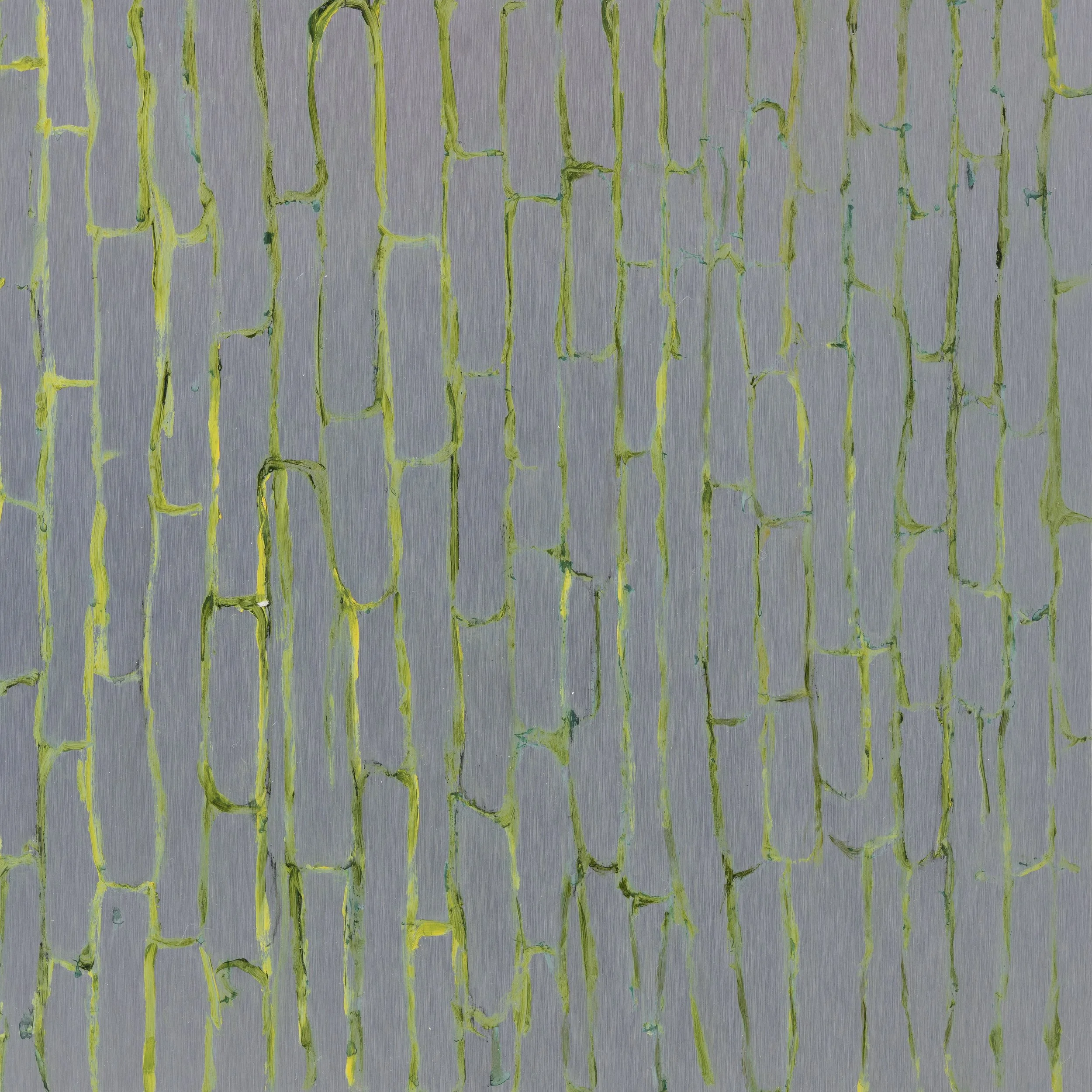 Plant Cells, 2025,  oil on aluminum, 30 x 30 cm