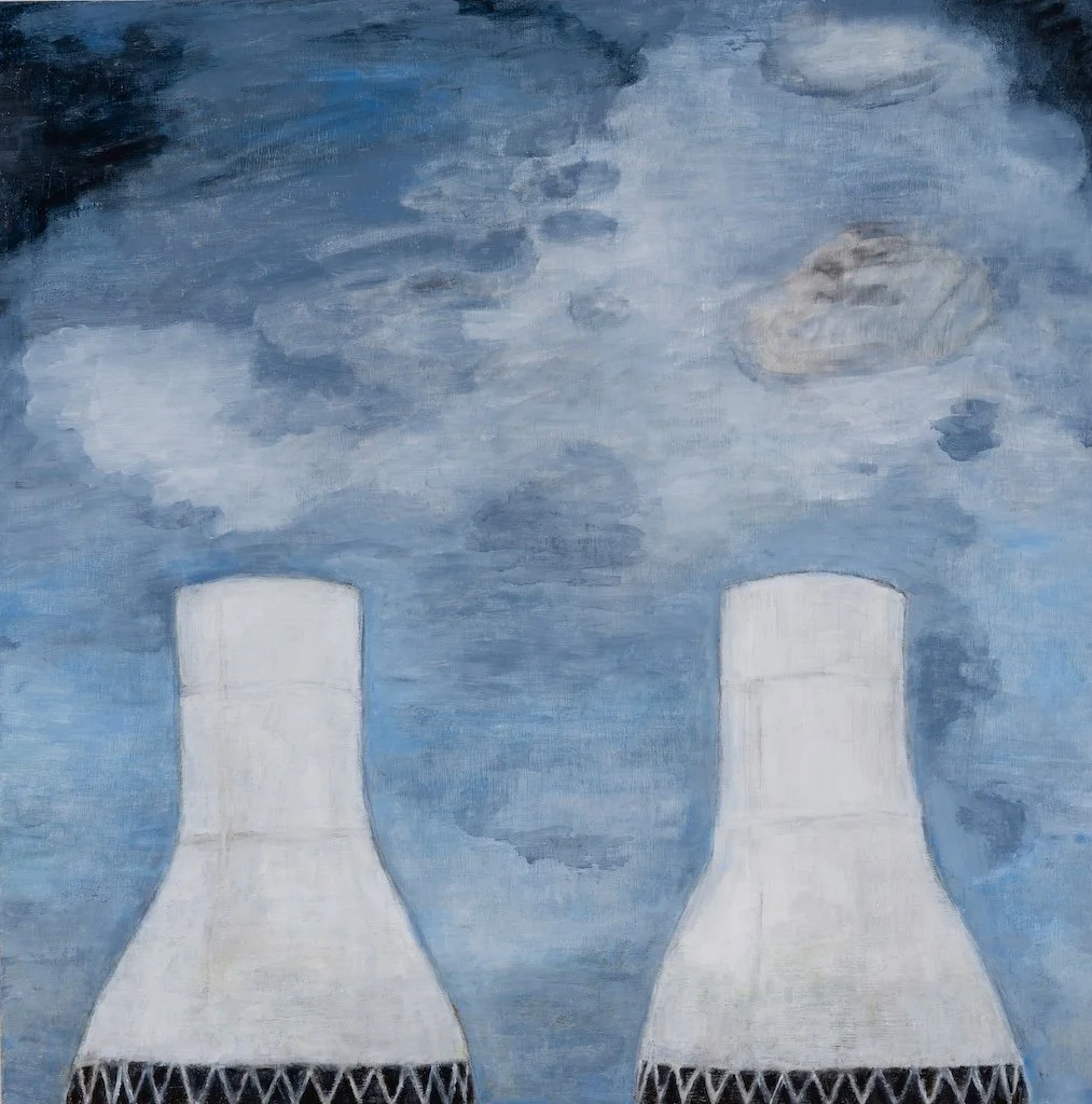 Nuclear, 2025, oil on wood panel, 40 x 40 cm