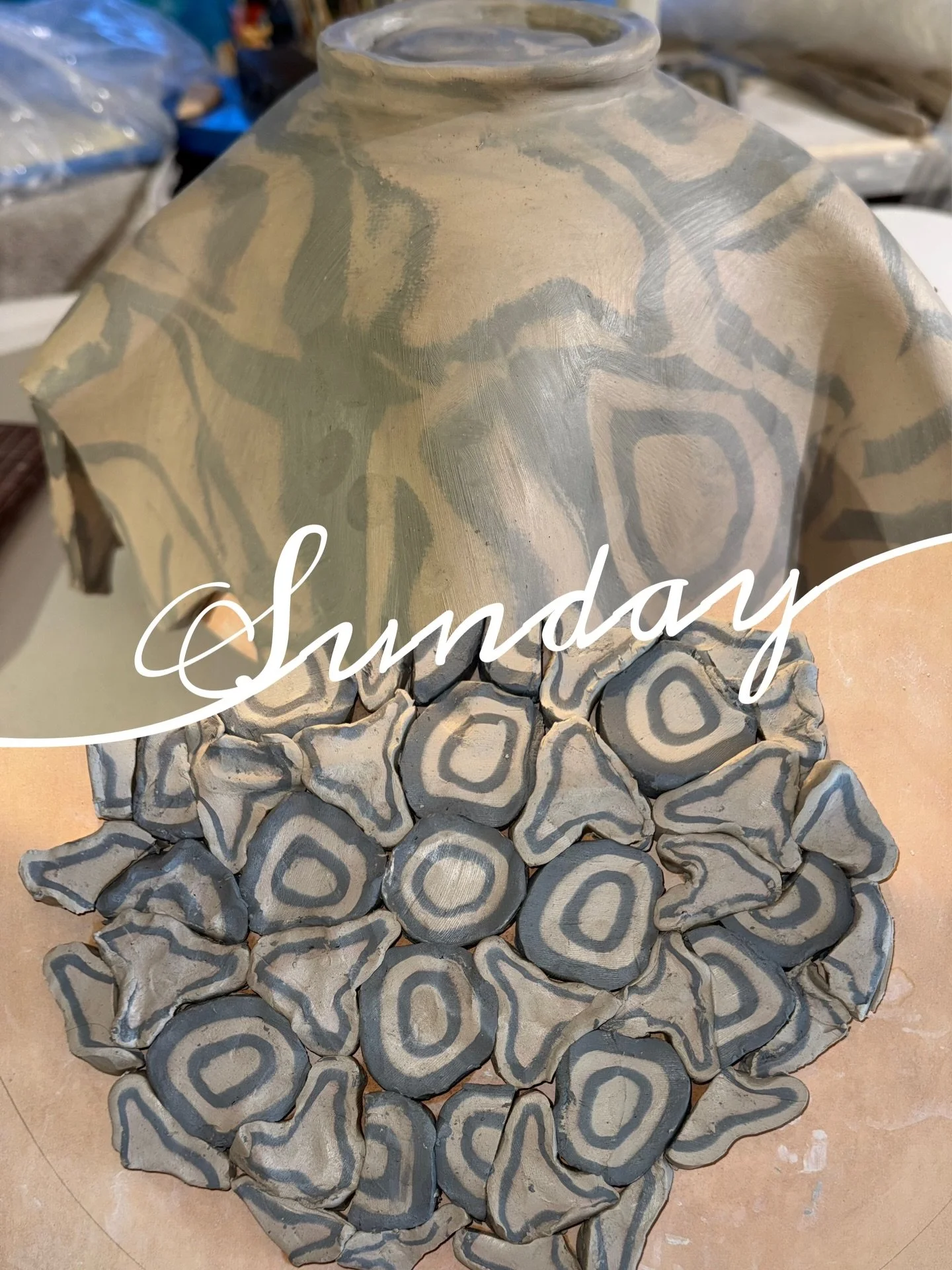 From colored slices of clay to slabs of gooey wonder.  #playingwithcolors