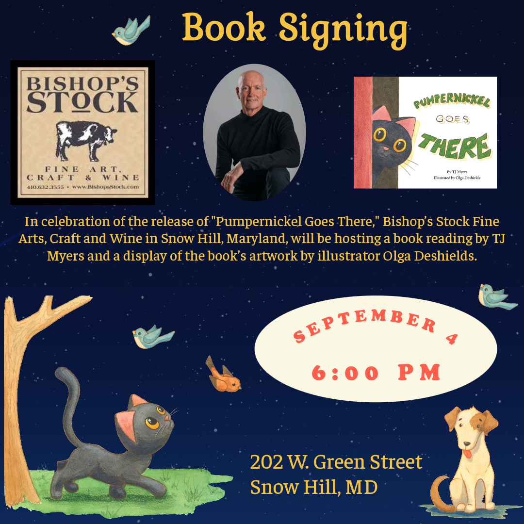 Book Release “Pumpernickel Goes There” at Bishops Stock