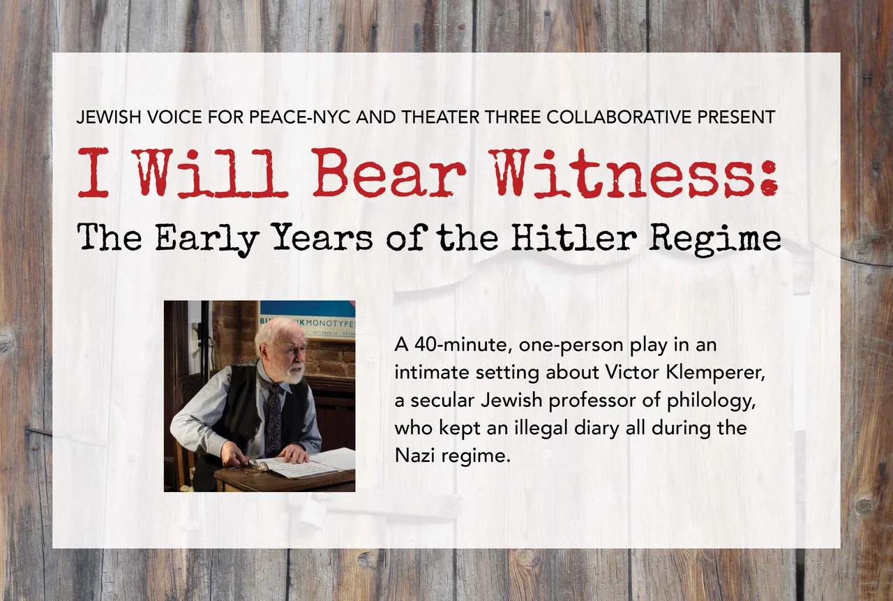 EVENT: I Will Bear Witness: The Early Years of the Hitler Regime
