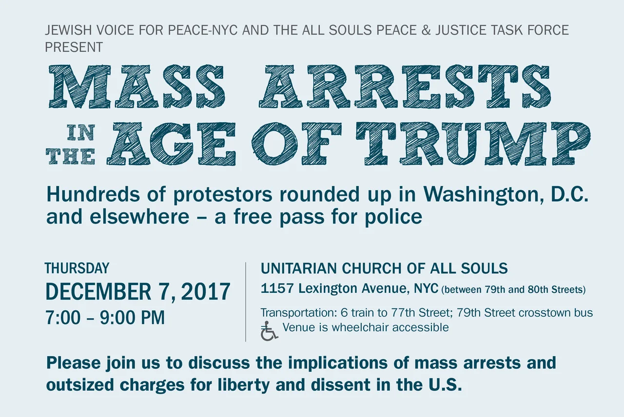 EVENT: Mass Arrests in the Age of Trump