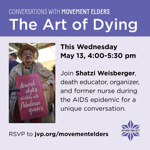 EVENT: JVP-NYC Conversations with Movement Elders: Shatzi Weisburger