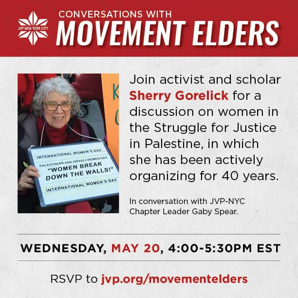 EVENT: JVP-NYC Conversations with Movement Elders: Sherry Gorelick