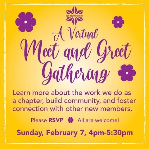 You're invited to our next virtual meet and greet! Whatever your skills and interests, there&rsquo;s a place for you in JVP-NYC. We&rsquo;d love to get to know you, hear what moves you to get involved in this work for justice, and think together abou
