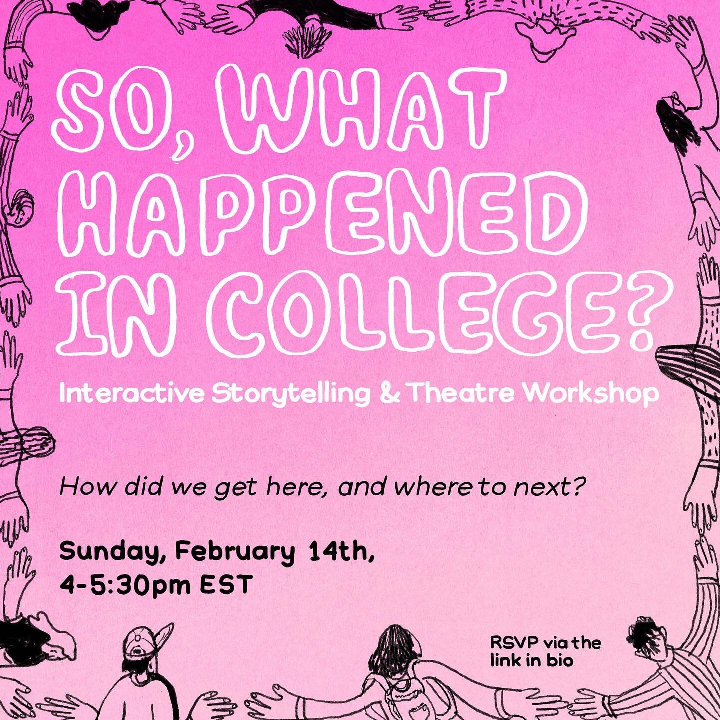 How have our college experiences shaped what kind of change we want to make and what kind of changemakers we want to be? How did we enter into or deepen our relationships with movement spaces during those years? Join us for an interactive storytellin