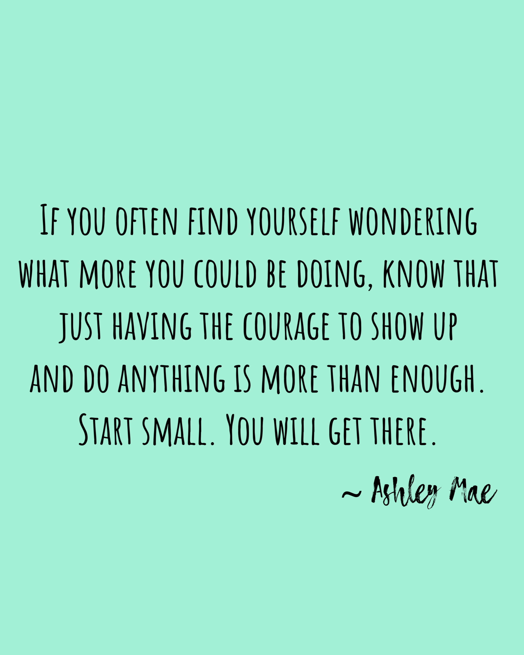 "Courage" Motivational Print 