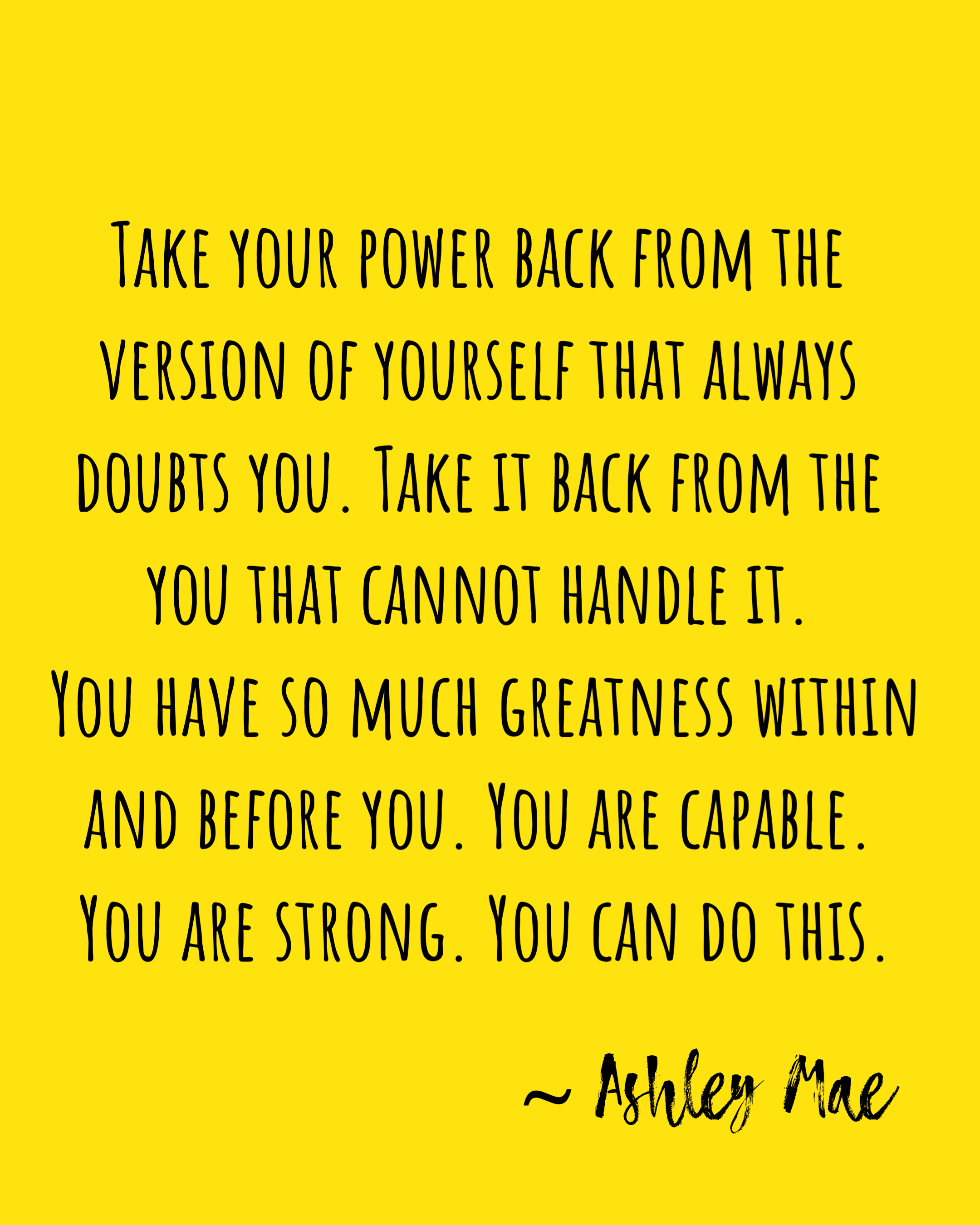 "Reclamation" Motivational Print 