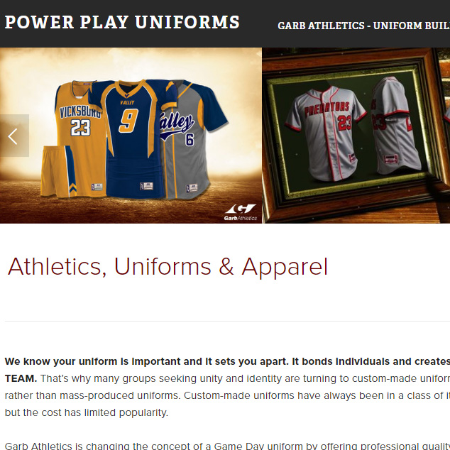 Web - Power Play Uniforms