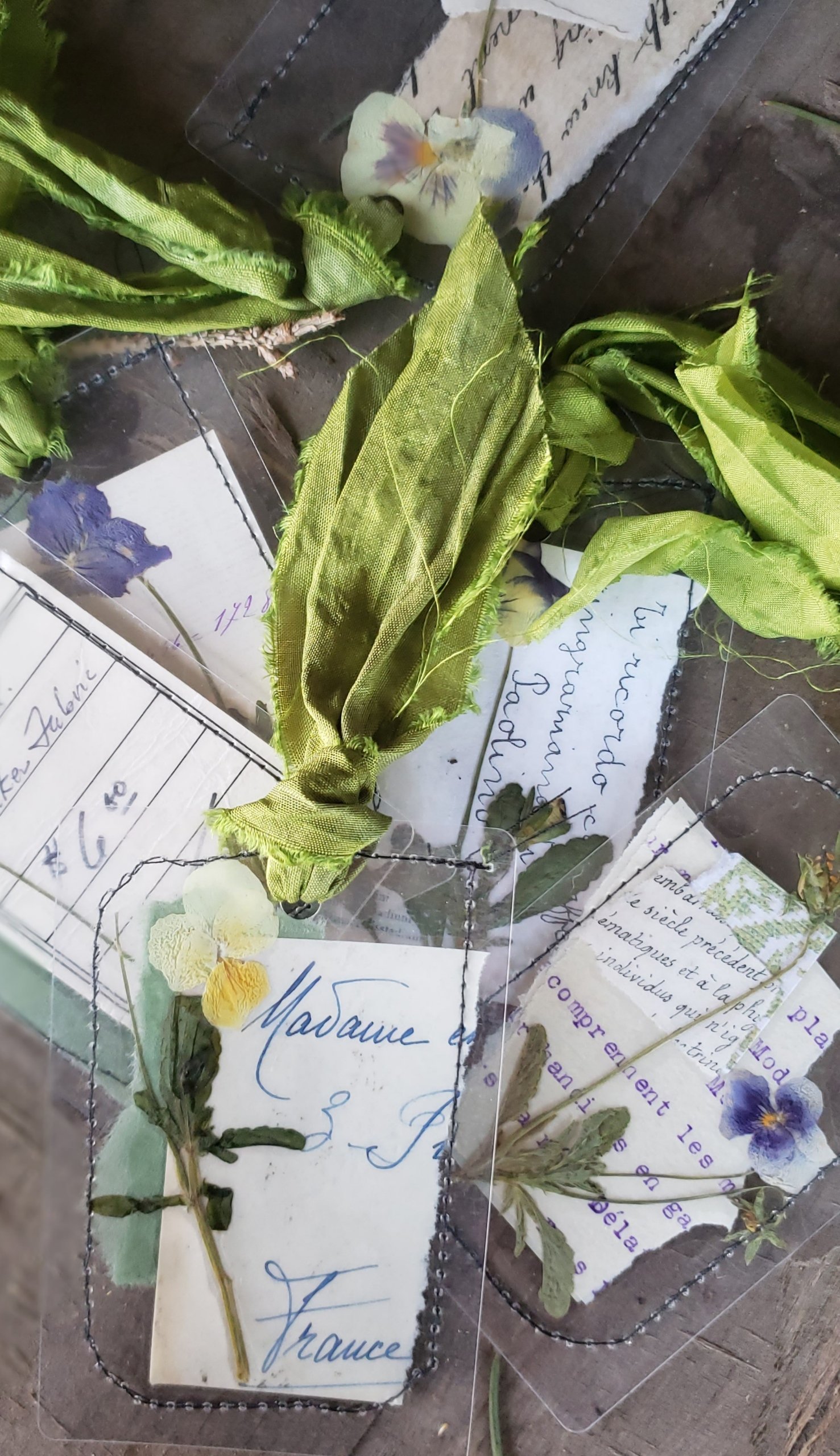 Pressed Flower Bookmarks