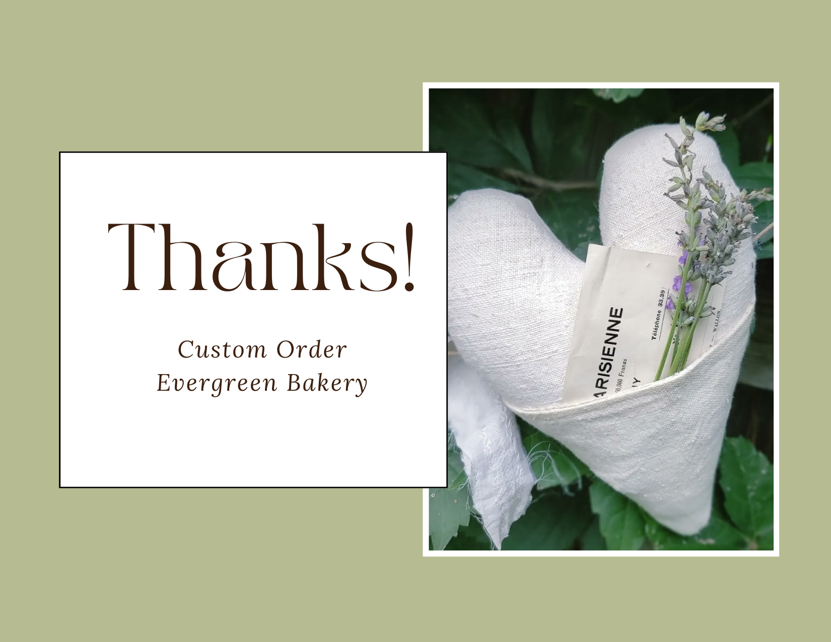 Dark Green White Red Modern Professional Customer Order Thank You Card.png