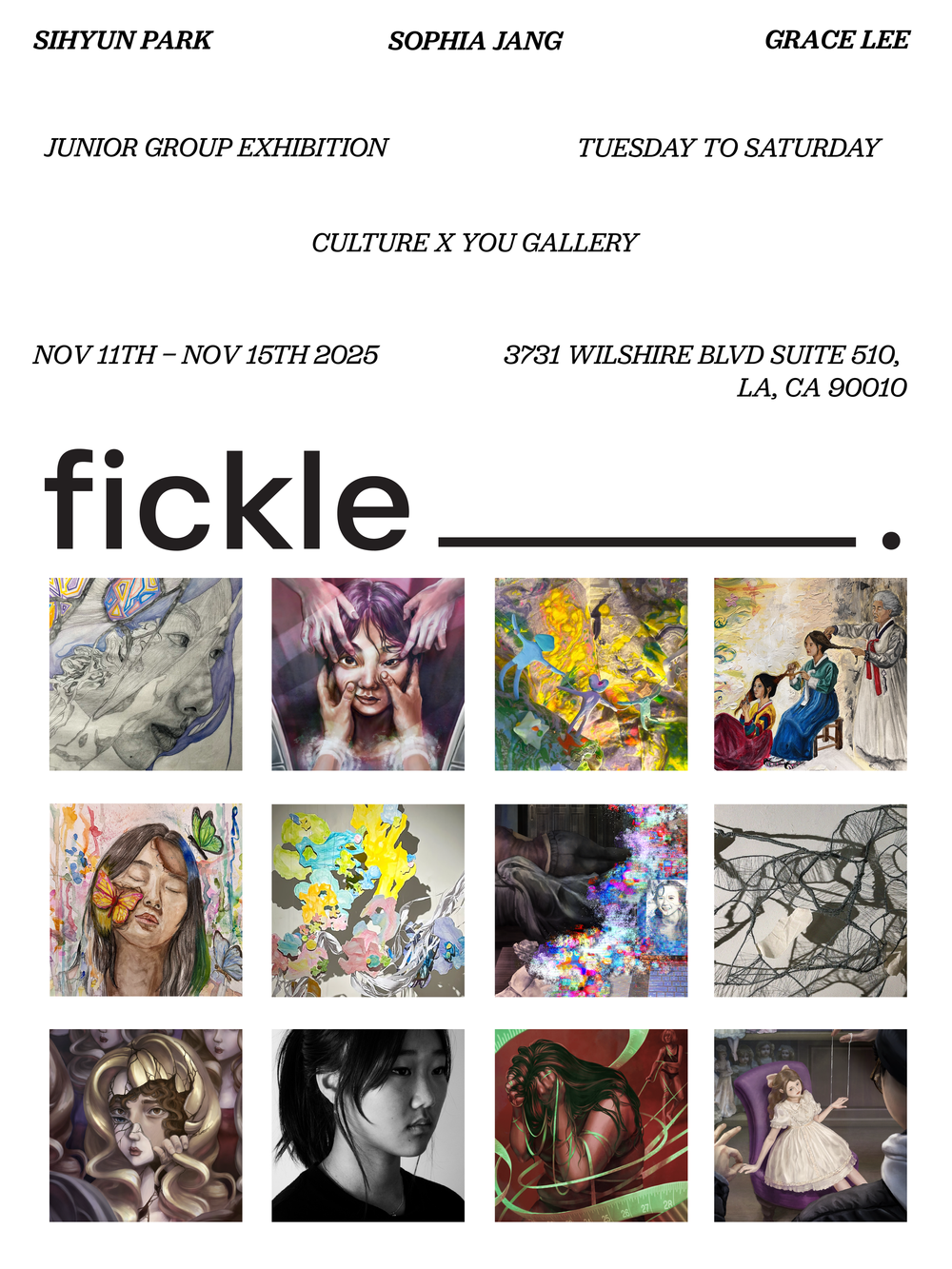 fickle: sihyun park, sophia jang &amp; grace lee trio show