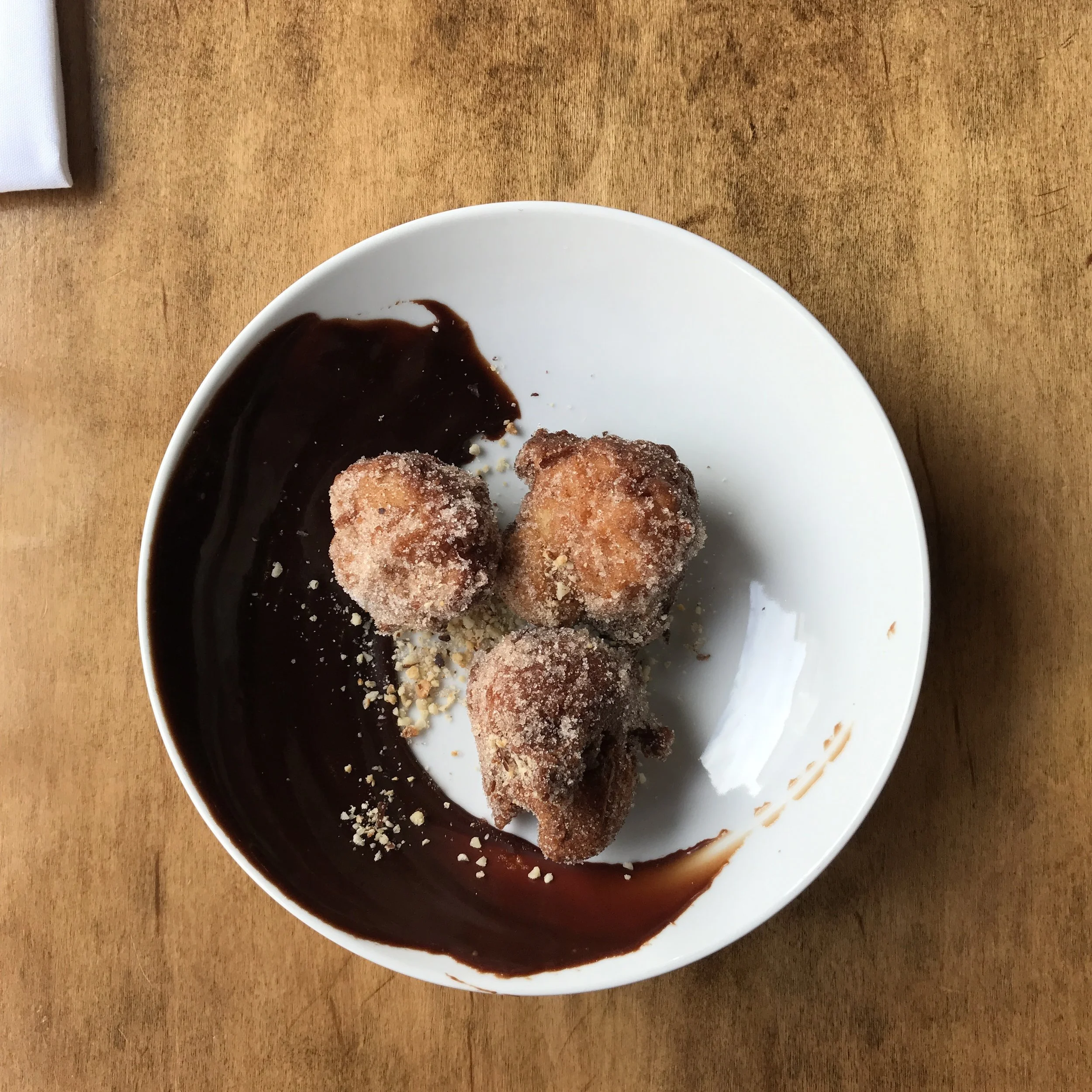 Donuts as an app at Caribou Gourmand