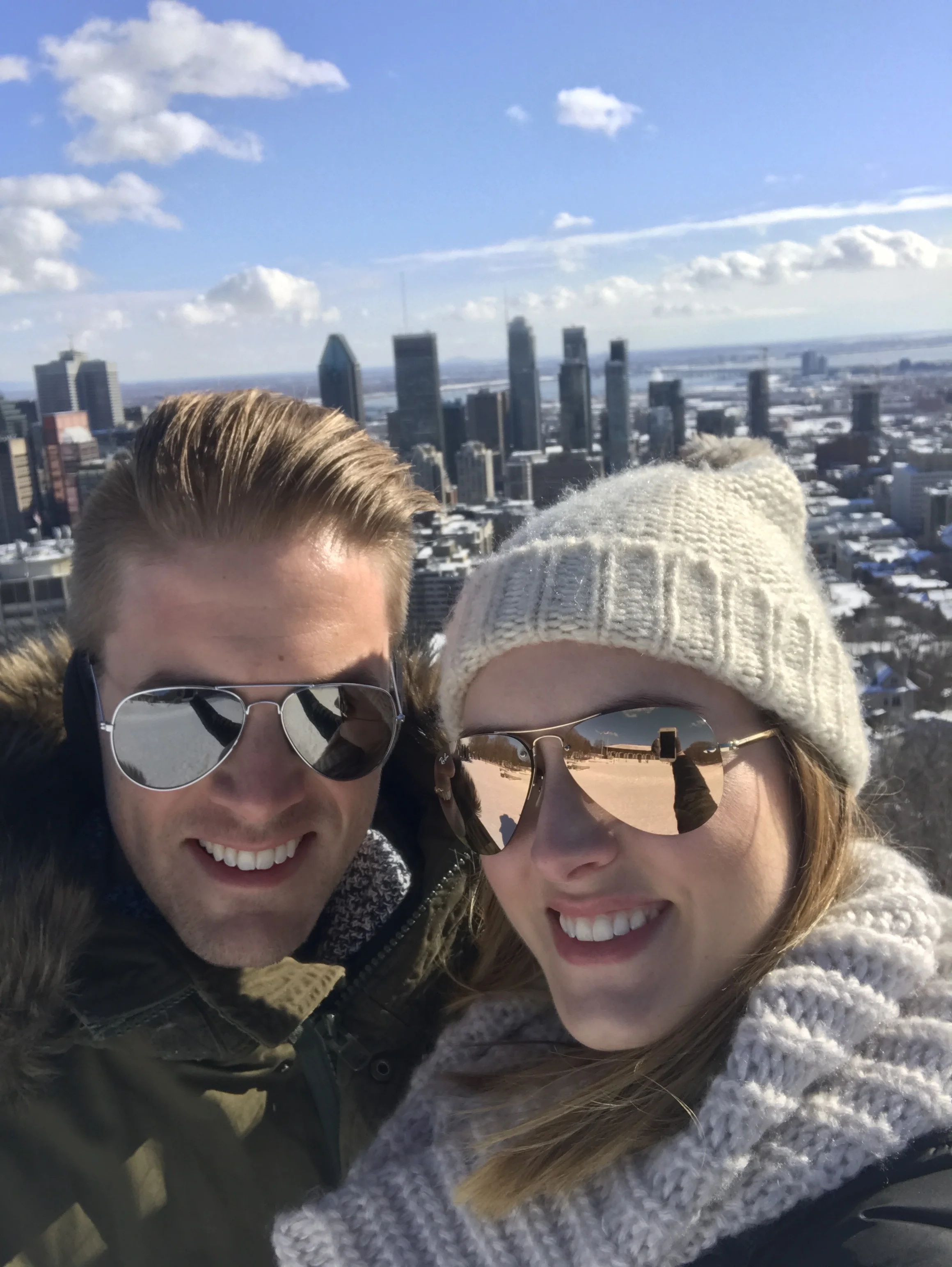 Scott et Moi at the Mont Royal Overlook!