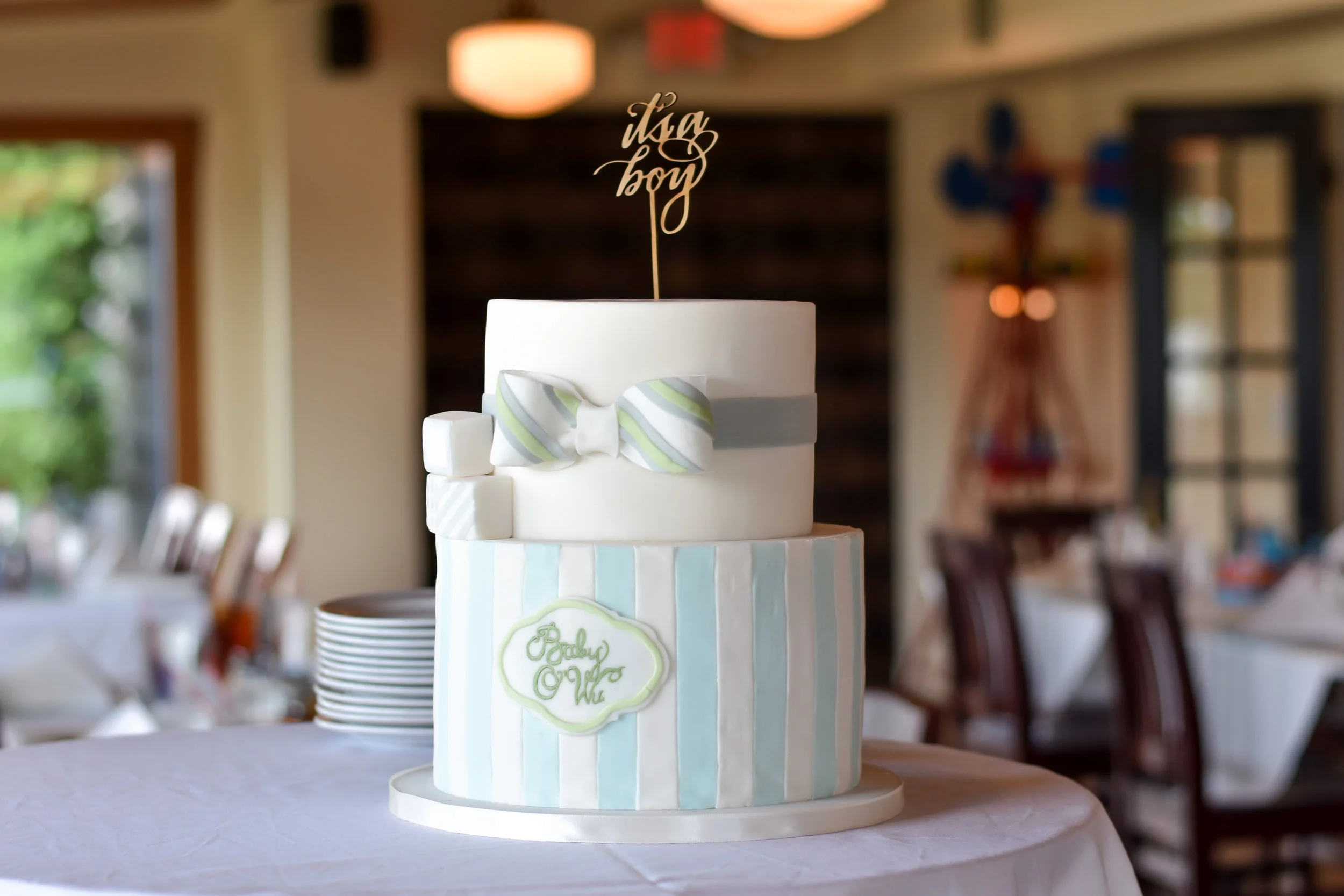 Cake by Amy Beck Cake Design , Cake Topper by Cali O'Rourke Calligraphy