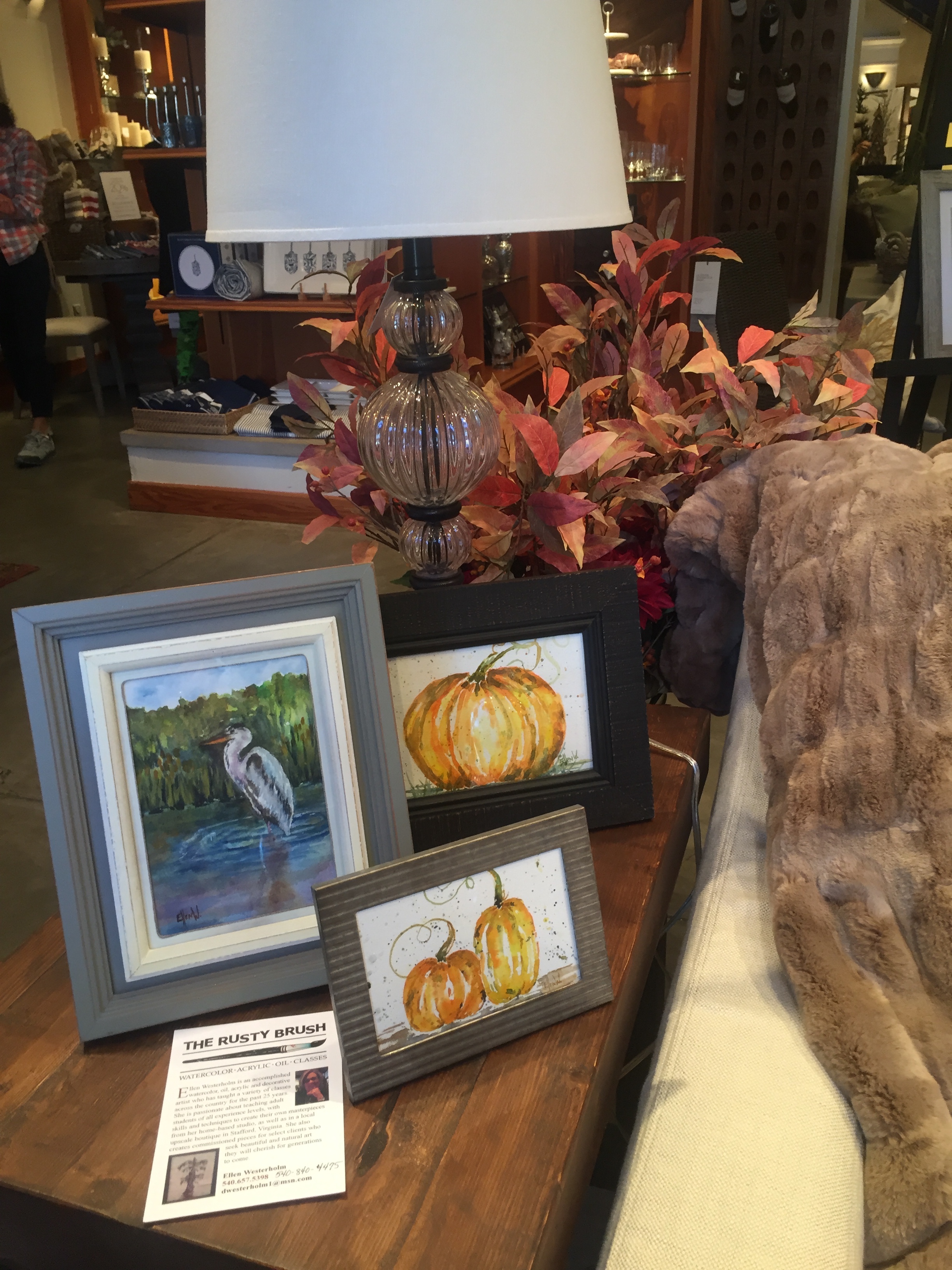 Autumn Watercolor Display