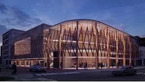 Rendering of the Fredericton Performing Arts Centre. This is preliminary. The design may change.