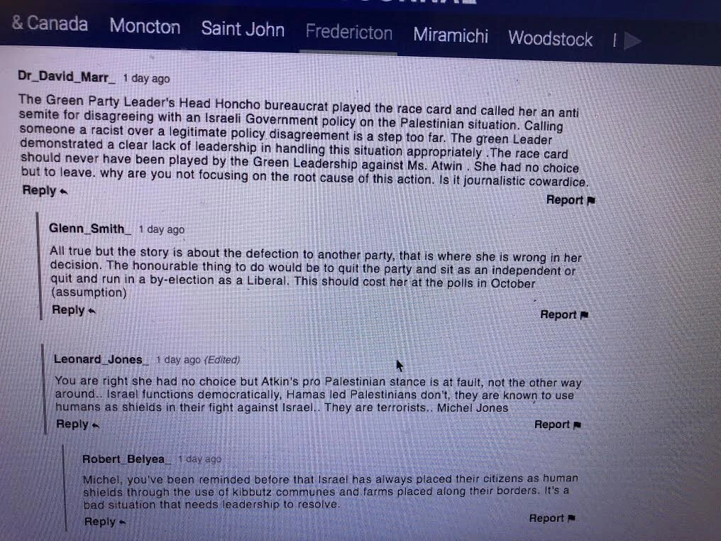Screen capture from The Daily Gleaner website