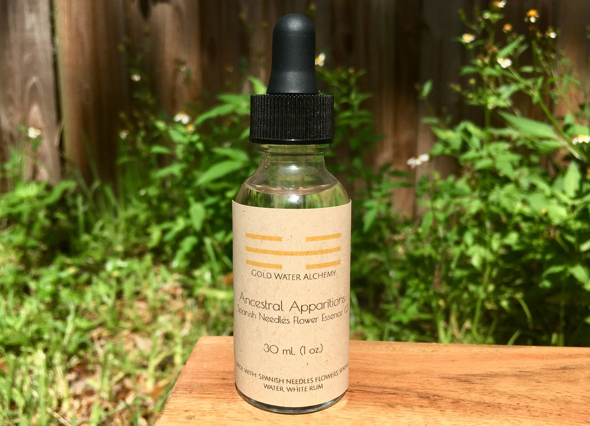 Ancestral Apparitions Spanish Needles Flower Essence 2 Gold Water Alchemy
