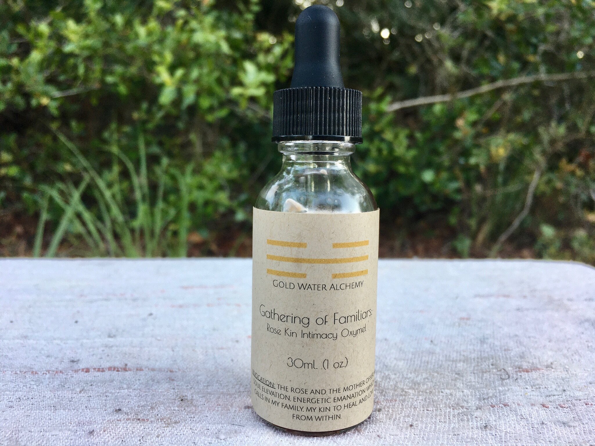 Gathering of Familiars: Rose Kin Intimacy Oxymel