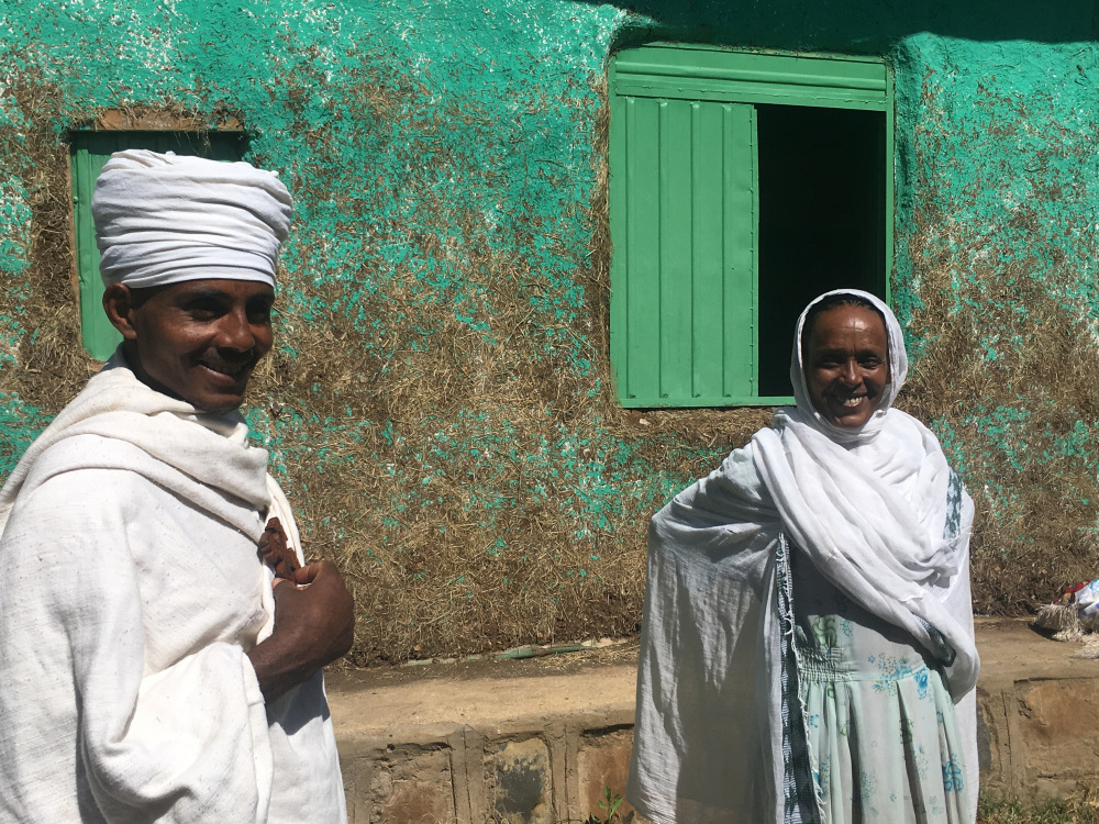Priest Tegegn and Health Development Army member Gebeyanesh