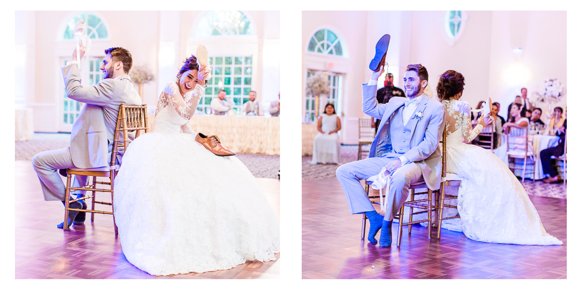 manassas-virginia-wedding-reception-foxchase-manor-shoe-game-groom-laughing.jpg