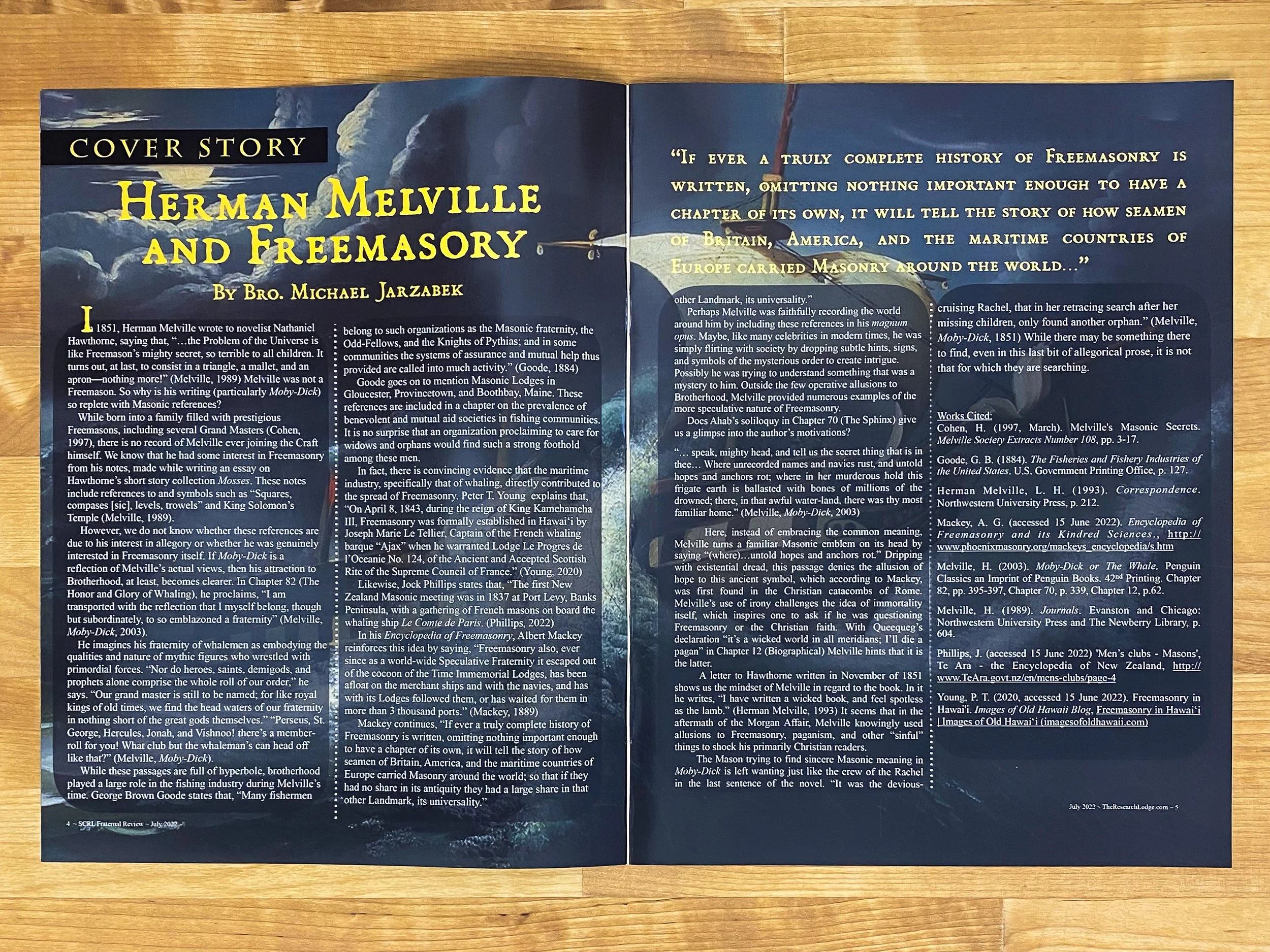 Moby Dick and Freemasonry - Fraternal Review